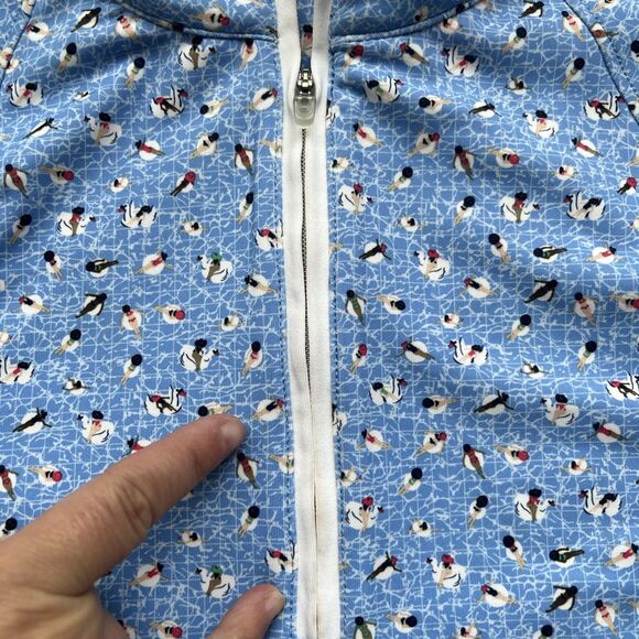 Peter Millar Perth Performance Pullover Womens S UPF 1/4 Zip Ladies Print Swim - Picture 4 of 7